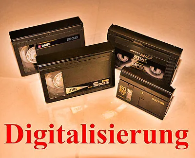 Kaufen  VHS-C, S-VHS-C Video Kassetten Auf DVD Digitalisieren, überspielen, Kopieren • 6€