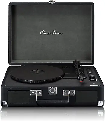 Kaufen Classic Phono TT-115 Plattenspieler - Kofferplattenspieler - Bluetooth - USB - 3 • 122.90€