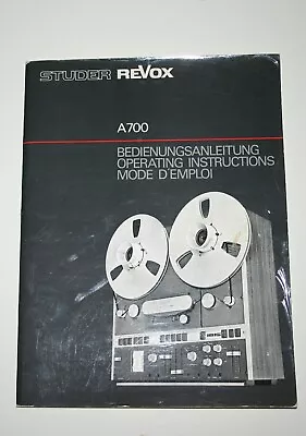 Kaufen Revox A700 Bedienungsanleitung • 19.90€