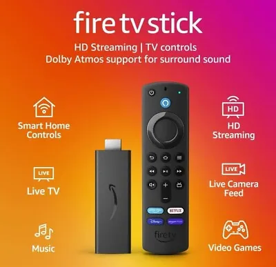 Kaufen Amazon Fire TV Stick Mit Alexa Sprachfernbedienung Inkl. TV-Steuerungen HD Streaming • 163.87€