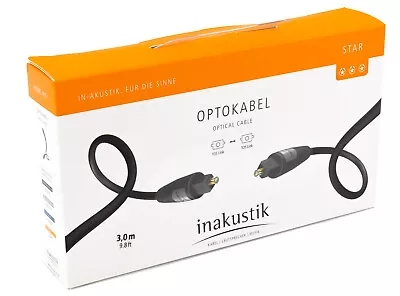 Kaufen Inakustik 3m Lichtleiterkabel Optisches Digital Kabel Toslink Star Optokabel 314 • 14.95€