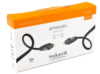 Kaufen Inakustik 3m Lichtleiterkabel Optisches Digital Kabel Toslink Star Optokabel 314 • 14.95€