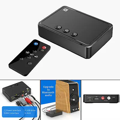 Kaufen Adattatore Per Ricevitore Bluetooth 5.0 NFC 3.5mm AUX RCA USB Stereo HiFi A • 24.91€