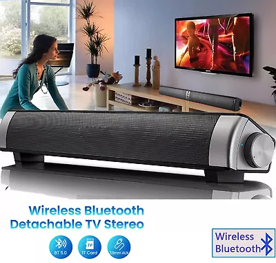 Kaufen TV Soundbar Bluetooth 5.0 Lautsprecher Surround-Sound 3,5 Mm Soundbox DE • 25.99€