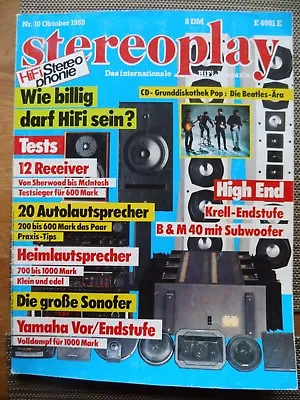 Kaufen Stereoplay 10/88,sonofer Sf 6,yamaha Cx /mx 50,b&m Bm 40,krell Ksa 250 Eur,audio • 14.92€