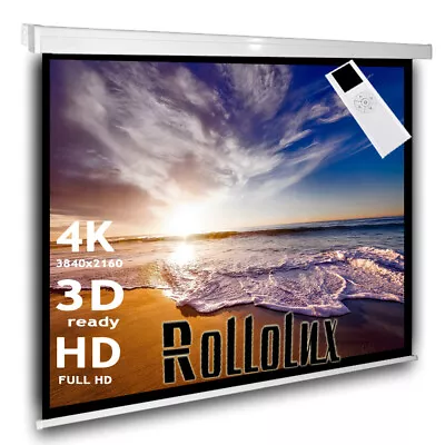 Kaufen Rollolux Heimkino Beamer Motorleinwand 244 X 244 Cm 1:1 4:3 16:9 HDTV 3D 4K 133  • 139.90€