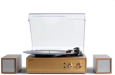 Kaufen Plattenspieler Mit Lautsprecher, Bluetooth Retro-Schallplattenspieler Vinyl-Plat • 139.99€