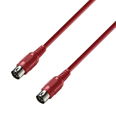Kaufen Kabel Konfektioniert MIDI Kabel 0,75 M Rot-DIN 5-Pol Male-Steckergehäuse Kunstst • 3.99€