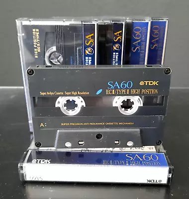 Kaufen ⭐️5x TDK SA 60 Typ 2 Kassetten Audiokassetten MC Tape / Geprüft • 9.50€
