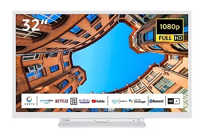 Kaufen Toshiba 32LK3C64DAW 32 Zoll Fernseher Smart TV Triple-Tuner Alexa Built-In HD+ • 169.99€