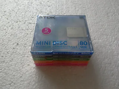 Kaufen 5er-Pack TDK MD MiniDisc 80 NEU Und OVP • 44.99€