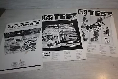 Kaufen YAMAHA 3er SET HIFI TEST REFERENZEN 1982-88 • 9.90€