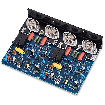 Kaufen 2pc QUAD405 CLONE MJ15024 Stereo 100W+100W Completed Board+Kühlkörper • 55.92€