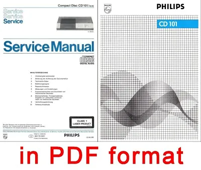 Kaufen Philips CD101 Service & User Manual CD-101 Instructions CD 101 • 6.31€