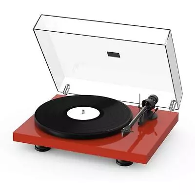 Kaufen PRO-JECT Plattenspieler Debut Carbon EVO Hochglanz Rot Red Ortofon 2MRed + Haube • 559€