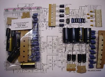 Kaufen NAD 3020 Ser.20 Amp Elko-Satz Kpl. Kondensator Recap Caps Recapping Complete Kit • 38.99€