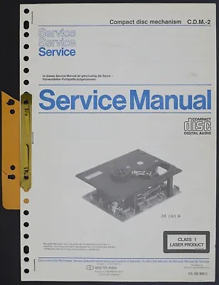 Kaufen Original Marantz C.D.M.-2 CD Mechanism Service-Manual/Service-Anleitung O125 • 18.50€
