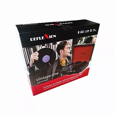 Kaufen Reflexion HIF1970BT Kofferplattenspieler Mit Encoding, AUX-IN, Bluetooth USB  • 68.90€