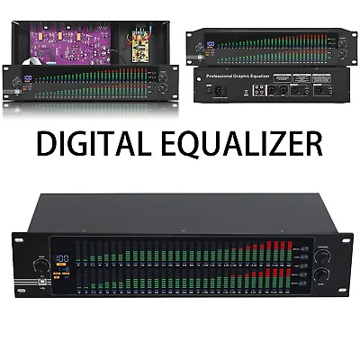 Kaufen Digital Audio Spektrum Analysator Grafik Equalizer Musik EQ-323 2U Dual 31-band  • 195.99€