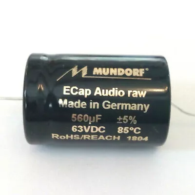 Kaufen Mundorf ECAP63-560 Elko Rau Elektrolytkondensator 560 µF 63V DC Kondensator • 8.50€