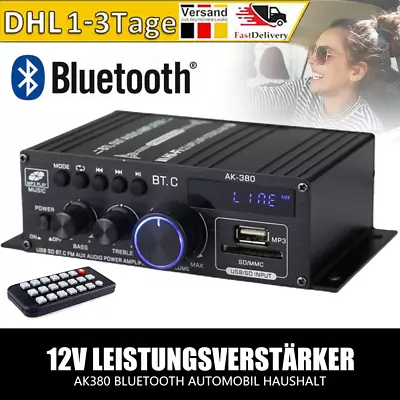 Kaufen Verstärker Audio Stereo Amplifier HIFI Digital Bluetooth FM USB Vollverstärker • 19.99€