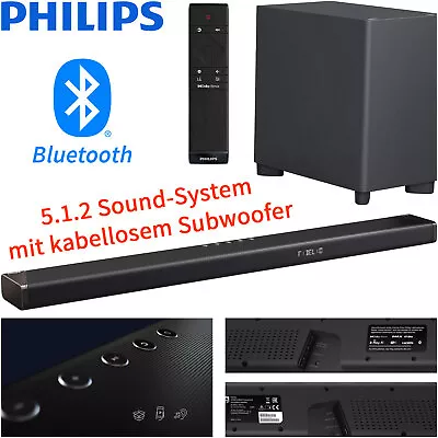 Kaufen Philips Fidelio B95/10 5.1.2 Soundbar Subwoofer Wireless Bluetooth Lautsprecher • 495€