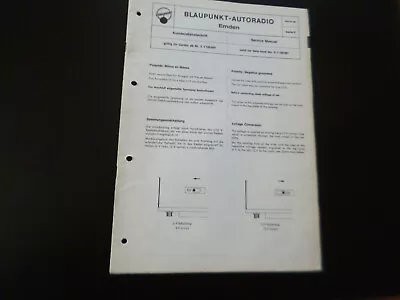 Kaufen Original Service Manual Schaltplan Blaupunkt Emden  • 11.90€