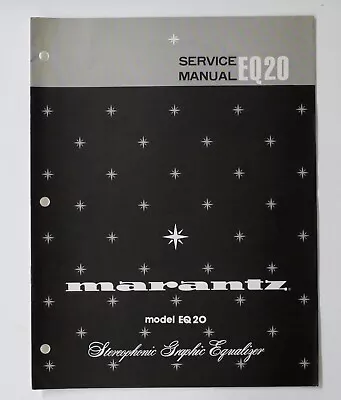 Kaufen Original MARANTZ EQ20 Graphic Equalizer Service Manual / Reparatur Anleitung • 34.90€