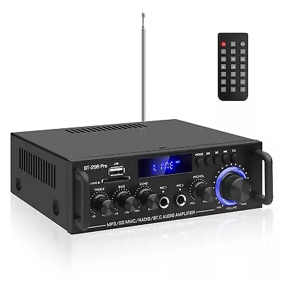 Kaufen HiFi Verstärker Mit Bluetooth 1200W Party Musik Equipment AUX Anlage Stereo Audi • 33.99€