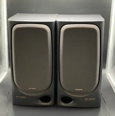 Kaufen Aiwa SX-N350 Speaker System Lautsprecher Boxen HiFi #T159 • 25€