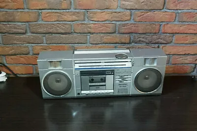 Kaufen SHARP GF-7500H Vintage Radiorecorder Boombox Ghettoblaster Kofferradio Silber • 99.99€
