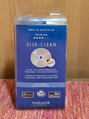 Kaufen Inakustik Reinigung Set Reinigungsflüssigkeit Mit Microfasertuch CD ROM Blueray • 1€