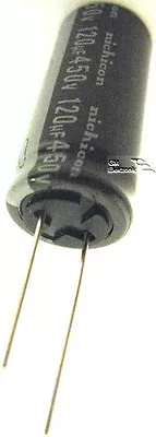 Kaufen Elektrolyt Kondensator ELKO 120µF 450V +1x LED-Taschenleuchte • 6.95€