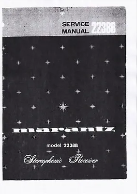 Kaufen Service Manual-Anleitung Für Marantz 2238 B • 13€