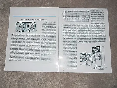 Kaufen Pioneer RT-707 Open-Reel Review,2 Seiten,1977, Rolle Zu Rolle Voll Test • 9.13€