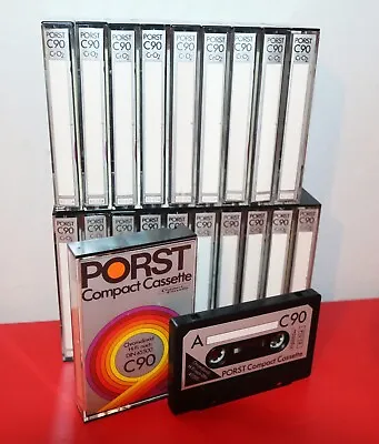Kaufen 20  Kassetten Tapes Chromdioxid 90 Min C90 MC Porst Musikkassetten Topzustand • 68€