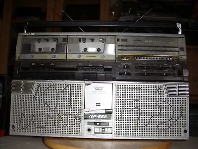 Kaufen Radiorecorder/Ghettoblaster/Baustelle-Radio Sharp GF-555H - Made In Japan - • 186.50€