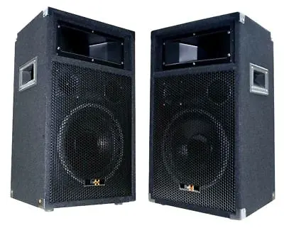 Kaufen E-Lektron PW25 2x500W DJ Party Laustsprecher PAAR Disco Box 10  Basslautsprecher • 144.99€