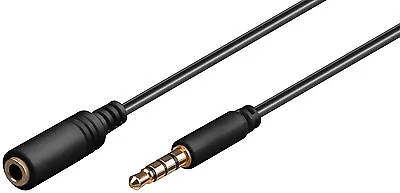Kaufen Verlängerungskabel 3,5mm Klinke Klinkenstecker Stereo 4 Pin F. Kopfhörer Kabel • 5.98€
