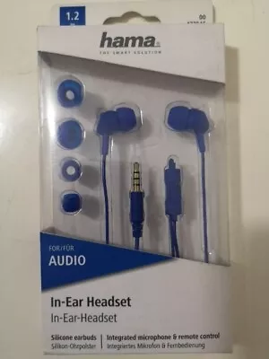 Kaufen Hama Audio In-Ear Headset Kopfhörer Inkl. Mikro & Fernbedienung 1,2m 3,5mm Aux  • 5.25€