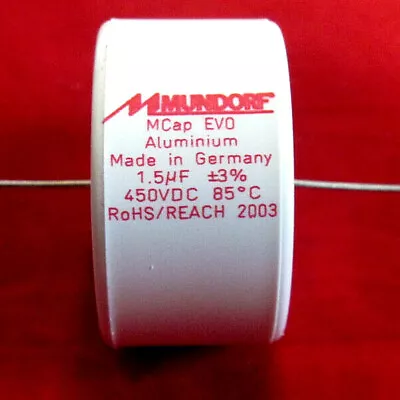 Kaufen MCap EVO Folienkondensator Mundorf 1,50 µF 450V DC Audio Kondensator • 6.90€