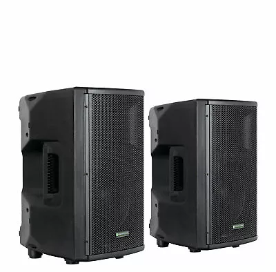 Kaufen 2x DJ PA 10  Aktiv Lautsprecher Set Box Bluetooth Monitor Bi-Amping Stereo 400W • 269.98€
