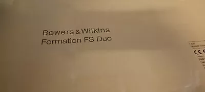 Kaufen Bowers & Wilkins Formation FS Duo Stands, Schwarz, Neu, OVP • 480€