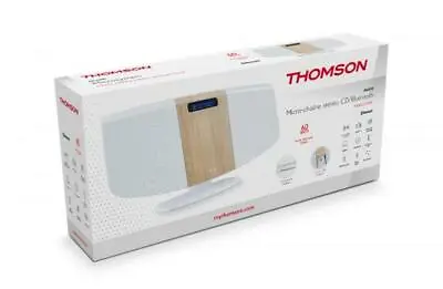 Kaufen Thomson Bluetooth Kompaktanlage MIC401BT USB MP3 Radio AUX-IN Weiß TH386776 • 129.99€
