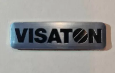 Kaufen VISATON Boxenschild Schild Für Boxen Lautsprecher Silber 35x10mm #5105 • 3.99€