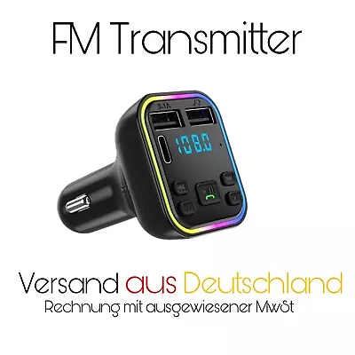 Kaufen FM Transmitter Bluetooth KFZ Radio Audioübertragung Ladegerät Auto Adapter • 10.90€