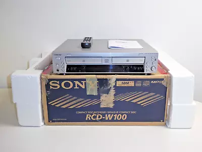 Kaufen Sony RCD-W100 Audio CD-Recorder / Doppellaufwerk, Beide LW NEU, 2J. Garantie • 999.99€