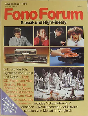 Kaufen Fono Forum 9/86 Philips CD 160, Pioneer PD-6030, Sony CDP-35, Pioneer CT-S 99 WR • 10€