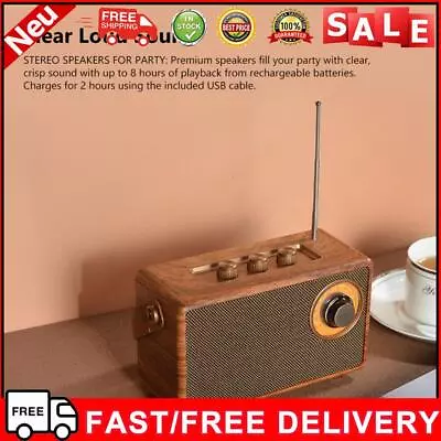 Kaufen Retro Radio Speakers High Fidelity Fm Radio Wireless For Outdoor Travel Camping • 34.97€