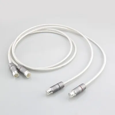 Kaufen 1Paar Versilbert XLR Audiokabel Hi-Fi Lautsprecher Verstärker PSS Kabel • 163.20€